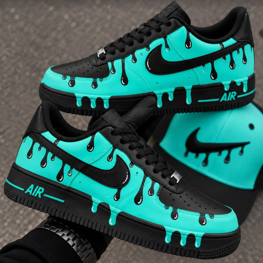 Aqua Neo Drip Custom Sneaker