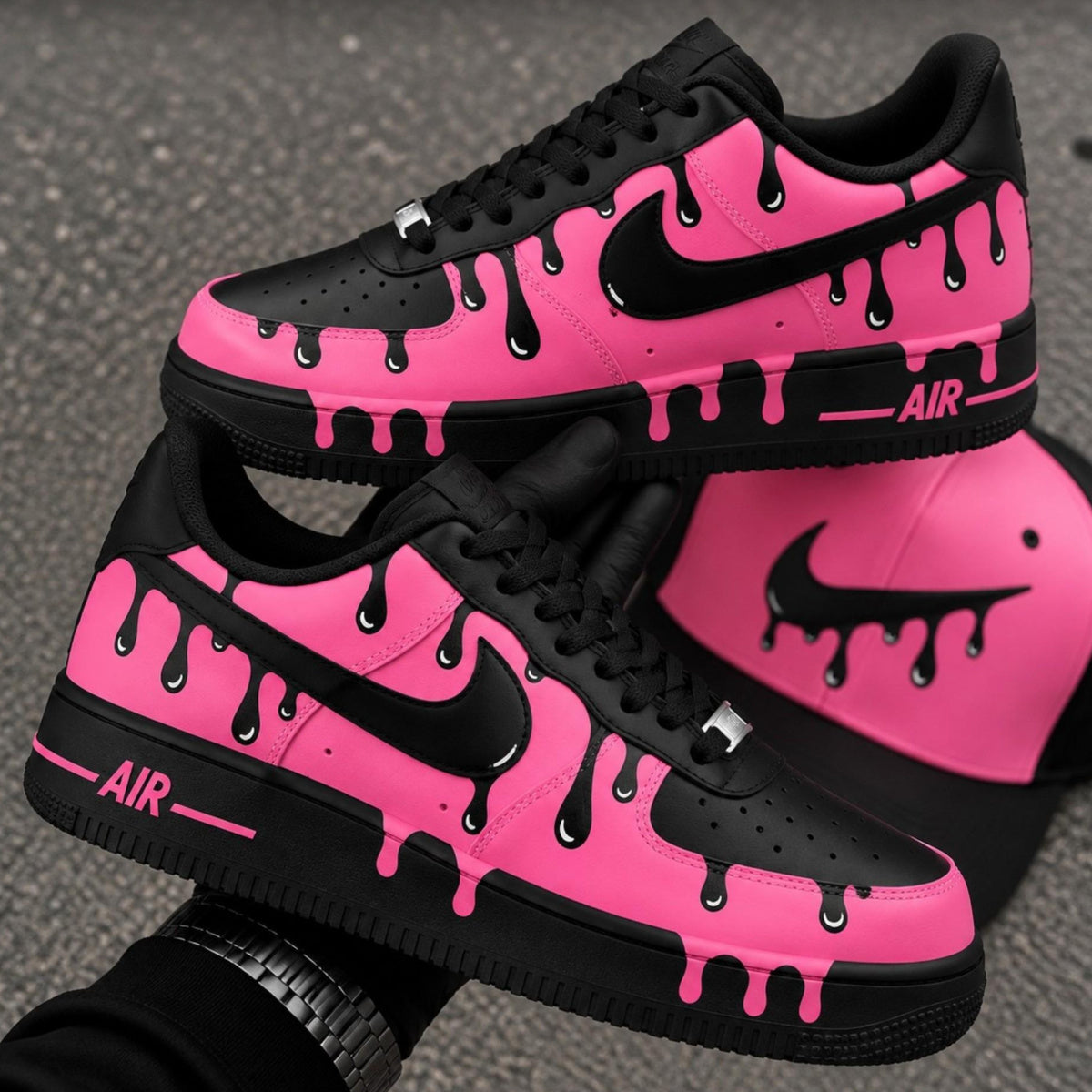 Pink Drip Custom Sneaker