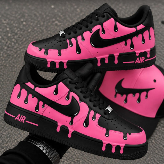 Pink Drip Custom Sneaker
