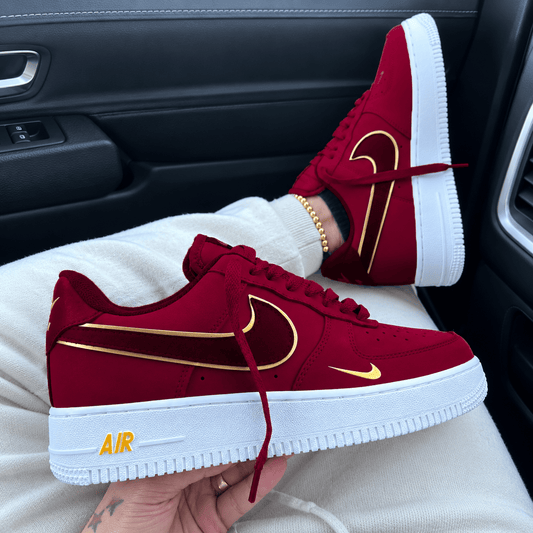 Red gold Custom Sneakers