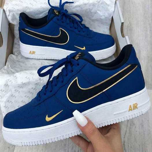 Blue gold Custom Sneakers