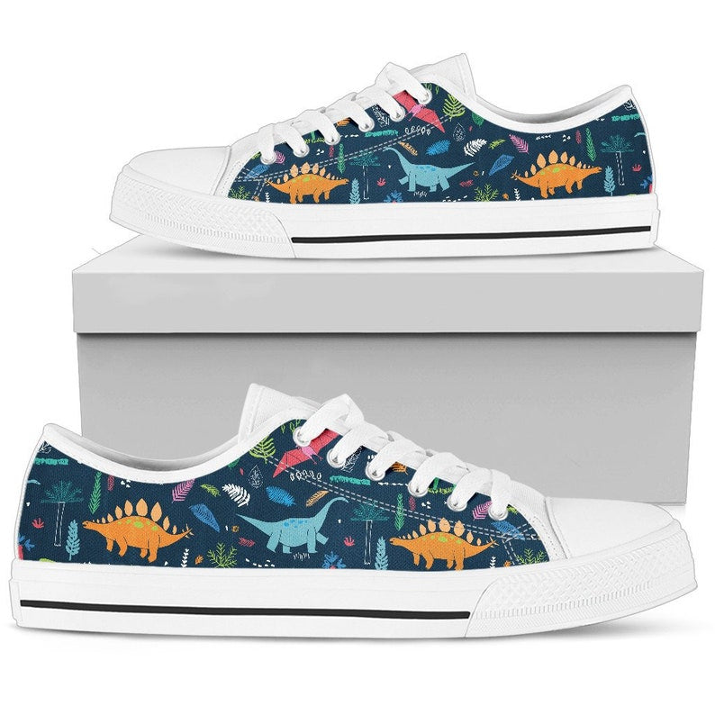Low Top - Dinosaur Shoes in the Colorful Garden