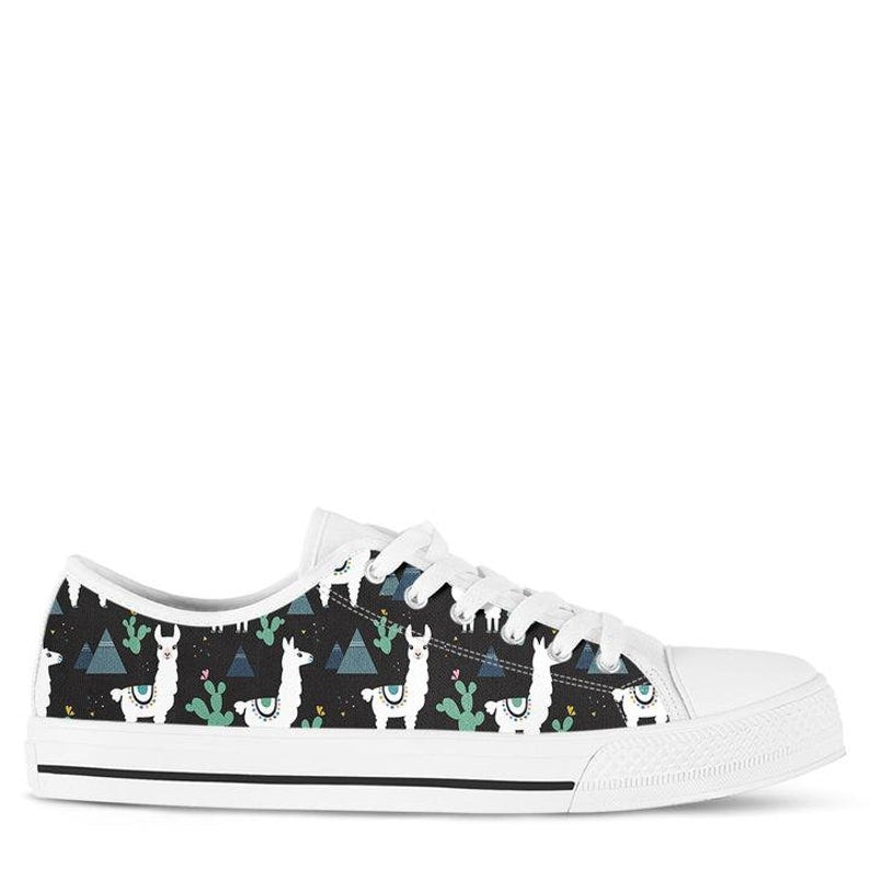 Low Top - Llama Shoes, Llama Sneakers Cute Cactus