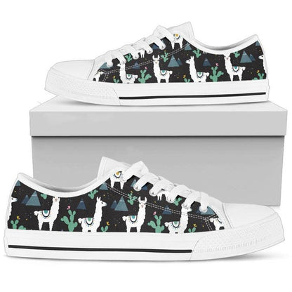 Low Top - Llama Shoes, Llama Sneakers Cute Cactus