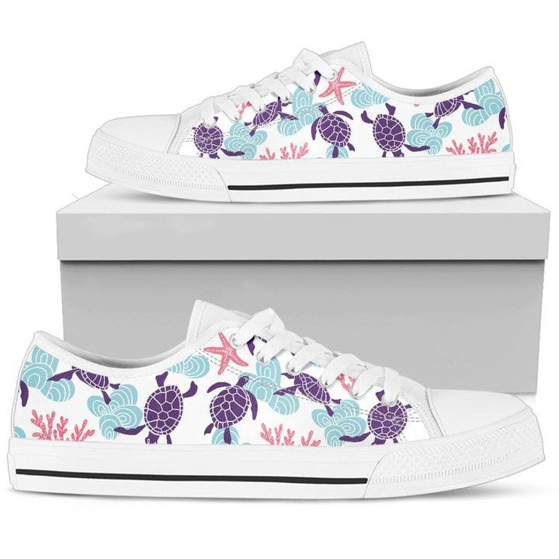 Low Top - Turtle Shoes in Purple