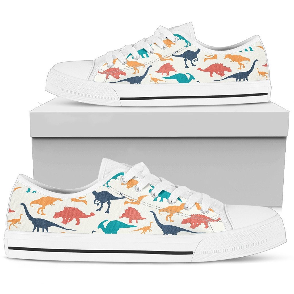 Low Top - Colorful Dinosaur Shoes