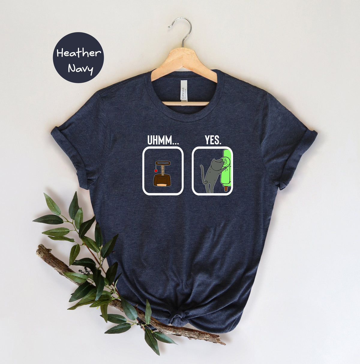 T-SHIRT - Cat Scratching Unisex Shirt, Humorous Cat Shirt