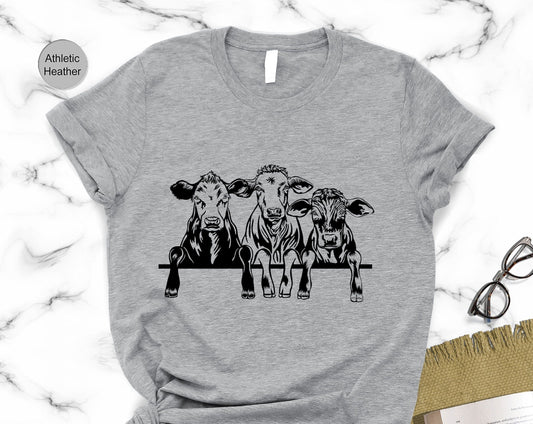 T-SHIRT - Cow Lover Unisex Shirt, Animal Shirt