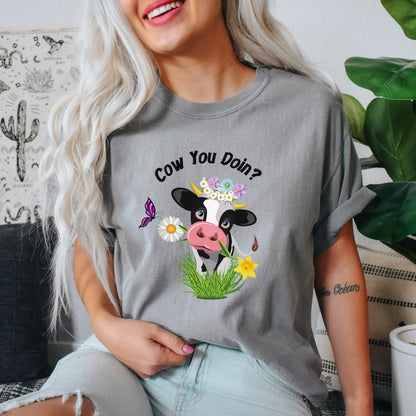 T-SHIRT - Cow Funny Shirt, Cowboy Shirt